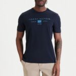 TOMMY HILFIGER MEN'S T-SHIRTS CREWNECK DESERT SKY