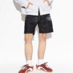 DSQUARED2 MEN'S BLACK ‘MARINE' DENIM SHORTS - Image 2