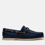 TIMBERLAND MEN'S 2EYEBOAT SHOES DARK BLUE- FULL GRAIN - Image 2