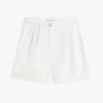 TOMMY HILFIGER WOMEN'S LINEN BLEND SHORT TH OPTIC WHITE - Image 4