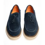 VERSACE 1969 SHOES SUEDE NAVY