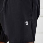 HUGO MEN'S SET SWIMSUIT BACKPACK TOWEL BLACK - Image 4
