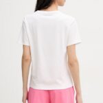 HUGO WOMEN'S COTTON T-SHRT VINTAGE WHITE - Image 3