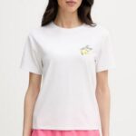 HUGO WOMEN'S COTTON T-SHRT VINTAGE WHITE