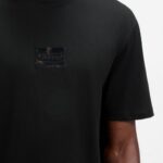 HUGO MEN'S COTTON-JERSEY T-SHIRT WITH TORTOISESHELL LOGO PATCH BLACK - Image 2