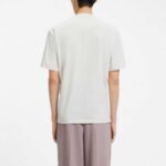 HUGO MEN'S COTTON-JERSEY T-SHIRT WITH TORTOISESHELL LOGO PATCH NATURAL - Image 3