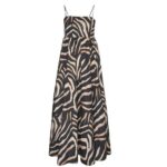 HUGO WOMAN DRESS KUMARE BROWN-BLACK