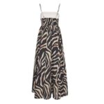 HUGO WOMAN DRESS KUMARE BROWN-BLACK - Image 4