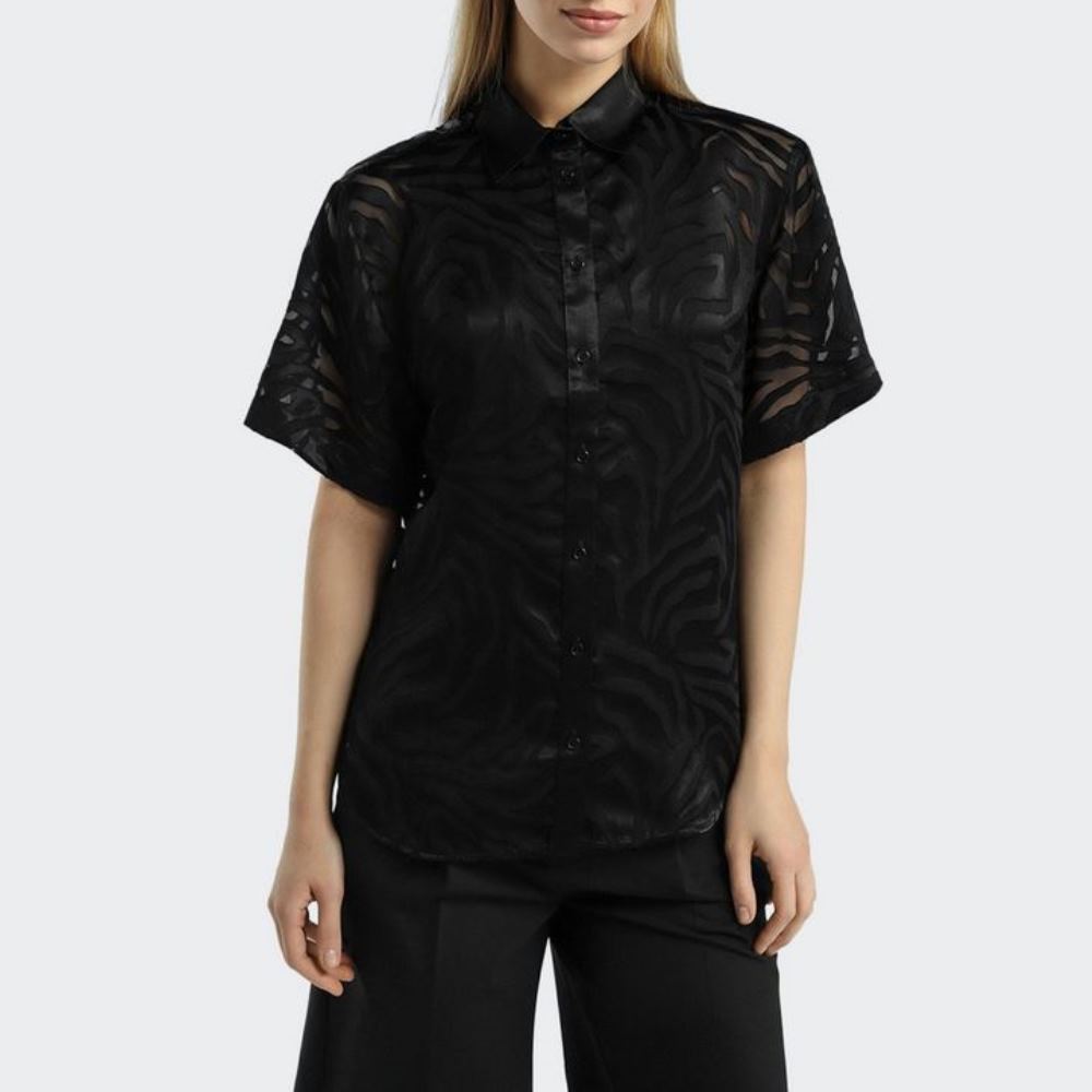 50559630-963-2 HUGO WOMEN'S CAMISA BLACK - Image 1