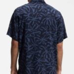 BOSS MEN'S RAYER_M SHORT SLEEVE SHIRT IN REGULAR FIT DARK BLUE - Image 2