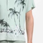 BOSS MEN'S RAYER_M SHORT SLEEVE SHIRT IN REGULAR FIT TURQUOISE/AQUA - Image 4
