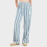 HUGO WOMEN'S FABRIC PANTS BLUE