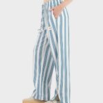HUGO WOMEN'S FABRIC PANTS BLUE - Image 2