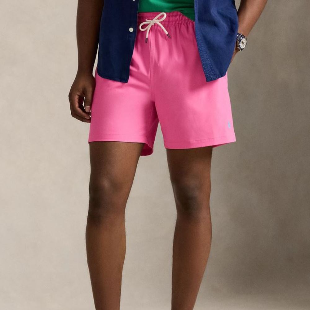 710957782506-3 POLO RALPH LAUREN 14.5-CM TRAVELLER SWIMMING TRUNK BAJA PINK - Image 1
