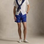 POLO RALPH LAUREN 14.5-CM TRAVELLER SWIMMING TRUNK BLUE NEUTICAL MARINE - Image 3