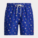 POLO RALPH LAUREN 14.5-CM TRAVELLER SWIMMING TRUNK BLUE NEUTICAL MARINE - Image 4