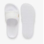 LACOSTE WOMEN'S SLIDES WHITE - Image 3