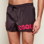 DSQUARED2 MEN'S BOXER MIDI SWIM BLACK