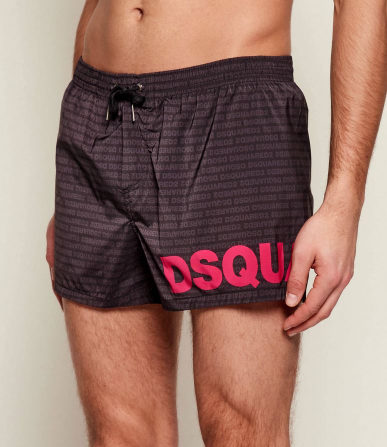 D7B5C6600-02746-2 DSQUARED2 MEN'S BOXER MIDI SWIM BLACK - Image 1