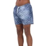 DSQUARED2 MEN'S BOXER MIDI SWIM BLUE
