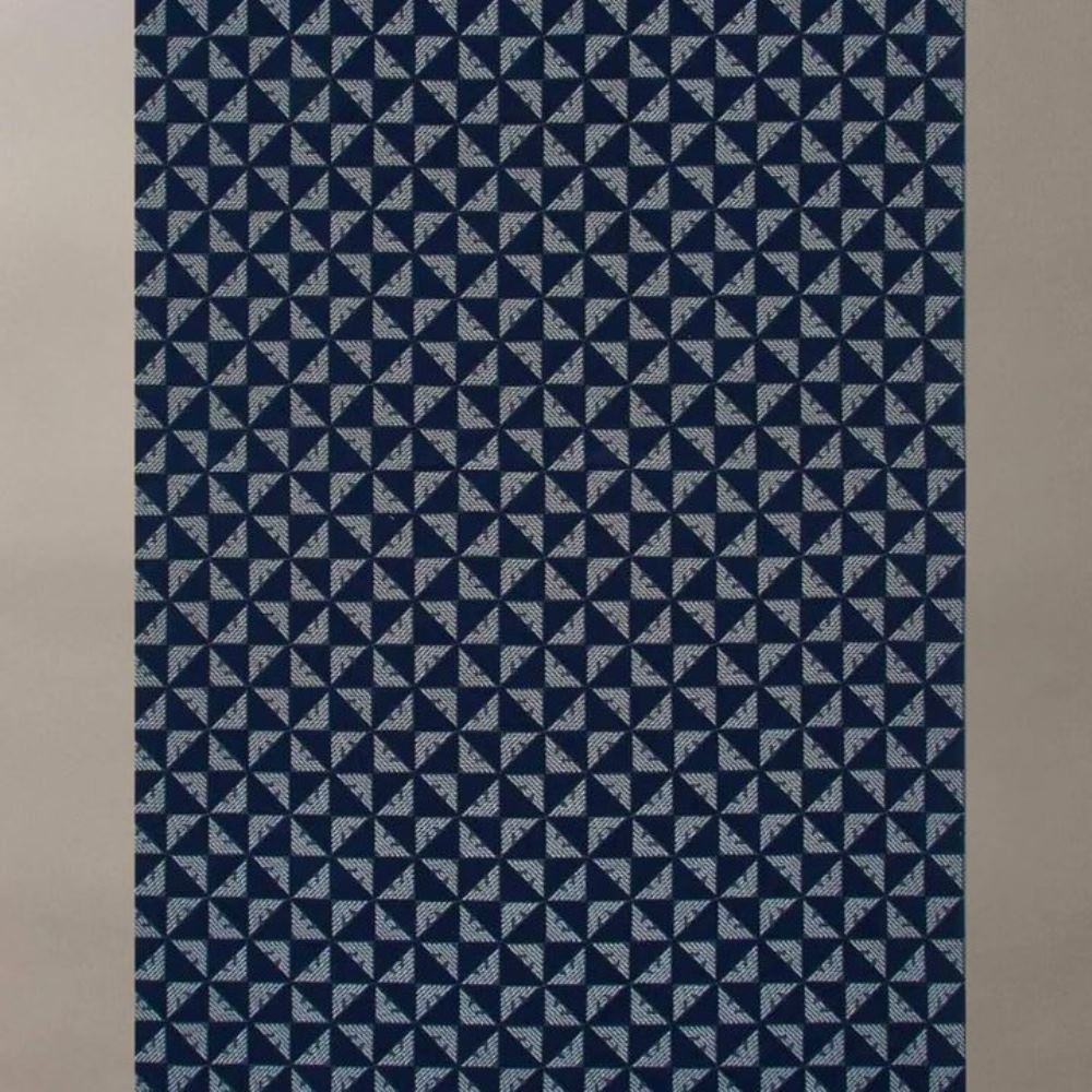 EX000049-AF22708-UB102-1 EMPORIO ARMANI ESSENTIAL TERRY BEACH TOWEL WITH ALL OVER LOGO BLUE - Image 1