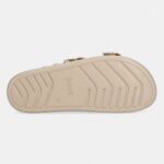 SCHOOL WOMEN'S FLORA TWO STRAPS CHUNKY LEATHER SUEDE OFF WHITE - Image 3