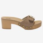 SCHOOL WOMEN'S PESCURA IBIZA LEATHER SUEDE DARK BEIGE