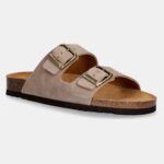 SCHOLL MEN'S JULIEN LEATHERS SUEDE SLIPPER DARK BEIGE - Image 3