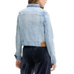 JUICY COUTURE WOMEN STRETCH DENIM FITTED JACKET WITH JUICY DIAMANTE LIGHT WASH - Image 3