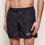 LA MARTINA REGULAR FIT MEN'S SWIM BLACK