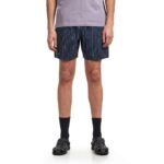 LACOSTE MEN'S SWIMWEAR MID LENGTH CROCODILE PRINT SWIM TRUNKS NOIR/BLANC - Image 3