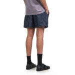 LACOSTE MEN'S SWIMWEAR MID LENGTH CROCODILE PRINT SWIM TRUNKS NOIR/BLANC - Image 4