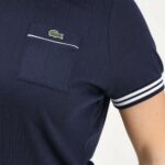 LACOSTE WOMEN'S FRENCH MADE SHORT SLEEVE T-SHIRT BLUE - Image 2