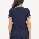 LACOSTE WOMEN'S FRENCH MADE SHORT SLEEVE T-SHIRT BLUE - Image 3